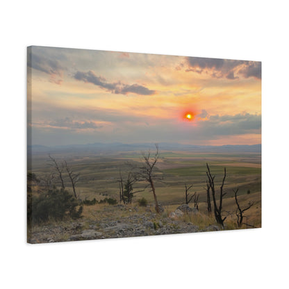 Sunset Landscape Canvas Print, Nature Wall Art, Home Decor, Gift for Nature Lovers, Rustic Wall Art, Landscape Photography