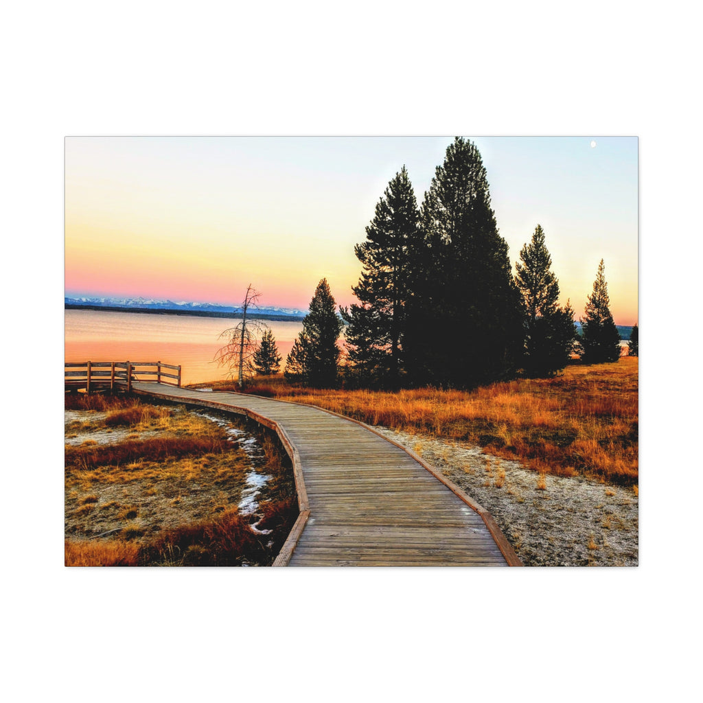 Boardwalk At Golden Hour