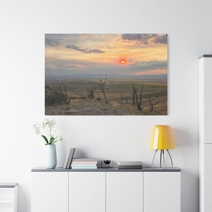 Sunset Landscape Canvas Print, Nature Wall Art, Home Decor, Gift for Nature Lovers, Rustic Wall Art, Landscape Photography