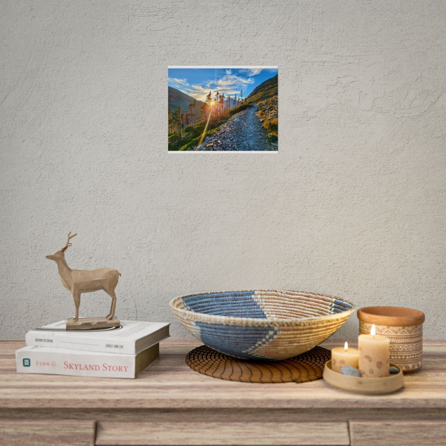 Sunset hike above Two Medicine Lake in Glacier National Park, MT - Nature-Inspired Rolled Posters for Home Decor, Scenic Wall Art, Perfect Gift for Adventurers, Hiking Lovers, or Nature Enthusiasts