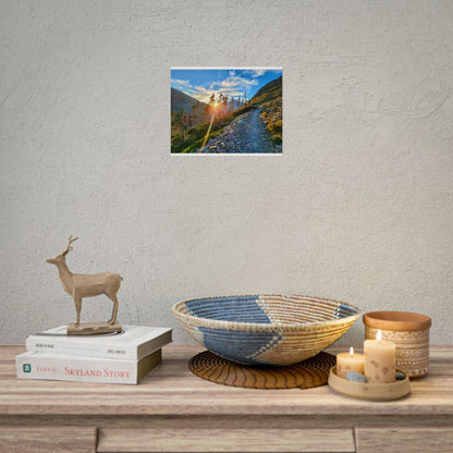 Sunset hike above Two Medicine Lake in Glacier National Park, MT - Nature-Inspired Rolled Posters for Home Decor, Scenic Wall Art, Perfect Gift for Adventurers, Hiking Lovers, or Nature Enthusiasts