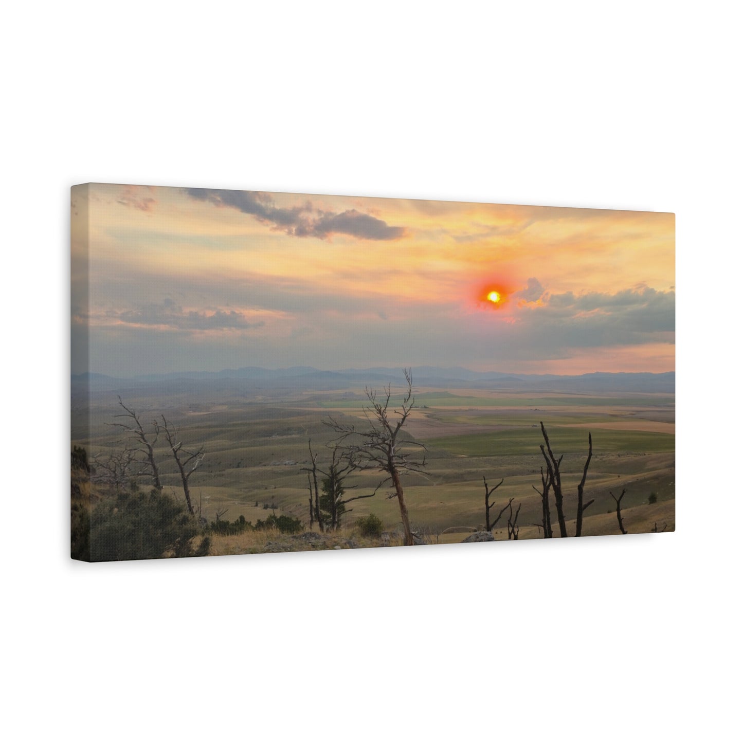 Sunset Landscape Canvas Print, Nature Wall Art, Home Decor, Gift for Nature Lovers, Rustic Wall Art, Landscape Photography
