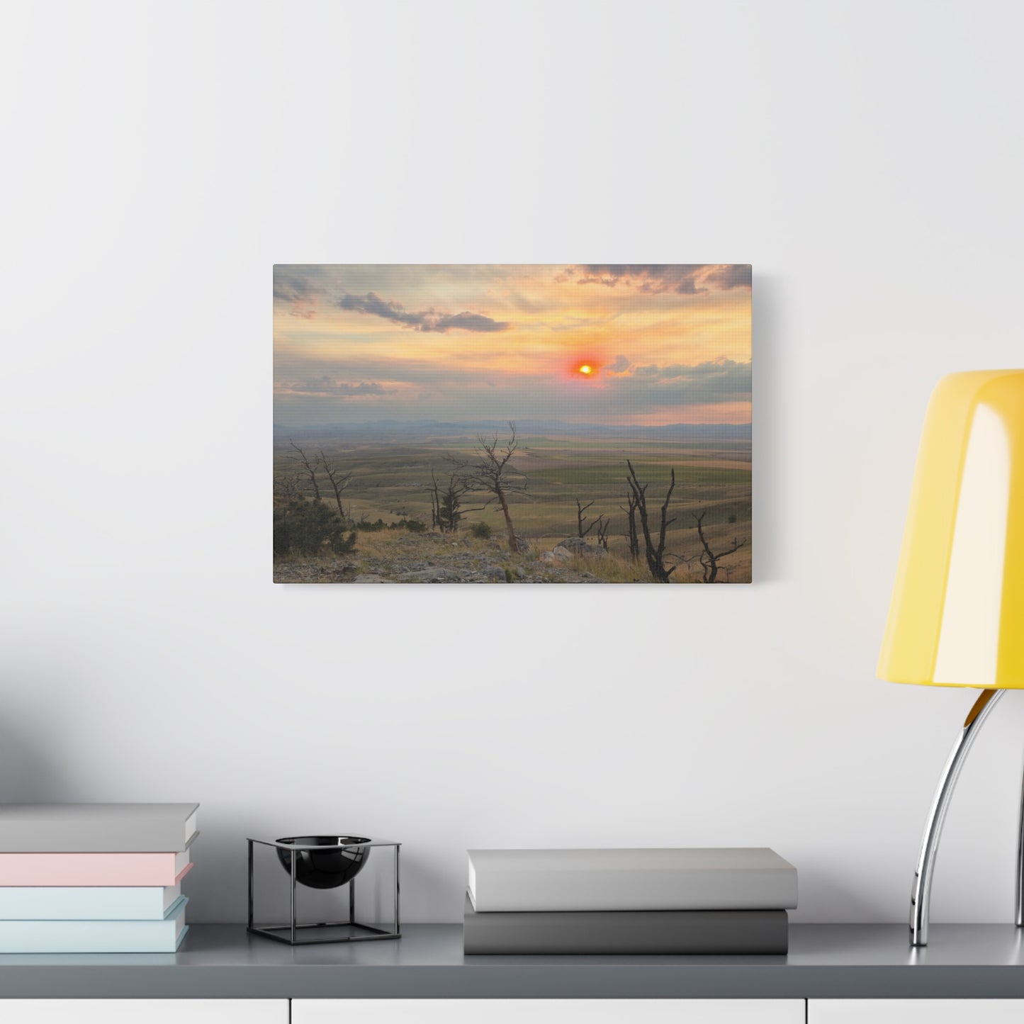 Sunset Landscape Canvas Print, Nature Wall Art, Home Decor, Gift for Nature Lovers, Rustic Wall Art, Landscape Photography