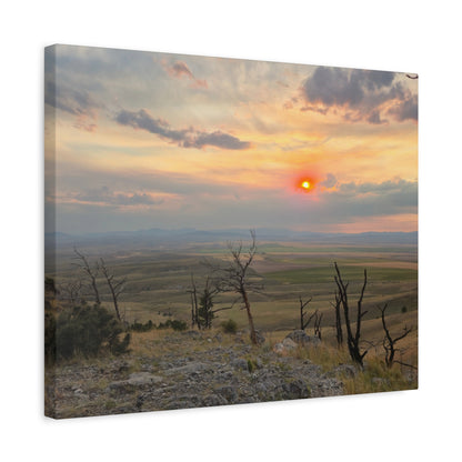 Sunset Landscape Canvas Print, Nature Wall Art, Home Decor, Gift for Nature Lovers, Rustic Wall Art, Landscape Photography