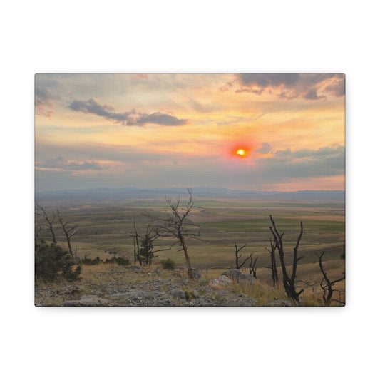 Sunset Landscape Canvas Print, Nature Wall Art, Home Decor, Gift for Nature Lovers, Rustic Wall Art, Landscape Photography