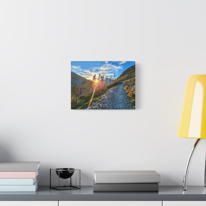 Sunset Hike above Two Medicine Lake in Glacier National Park, MT - Canvas Print