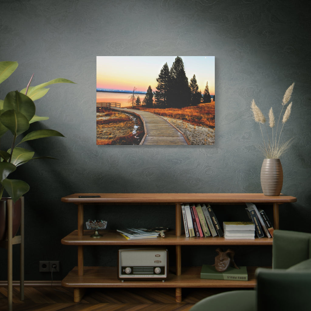 Boardwalk At Golden Hour