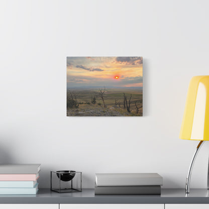 Sunset Landscape Canvas Print, Nature Wall Art, Home Decor, Gift for Nature Lovers, Rustic Wall Art, Landscape Photography