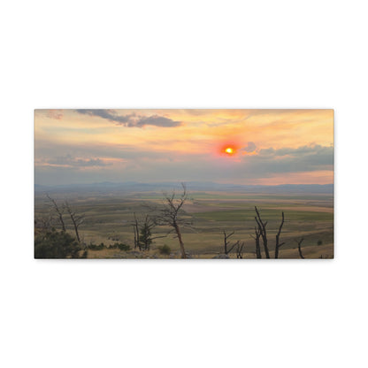 Sunset Landscape Canvas Print, Nature Wall Art, Home Decor, Gift for Nature Lovers, Rustic Wall Art, Landscape Photography