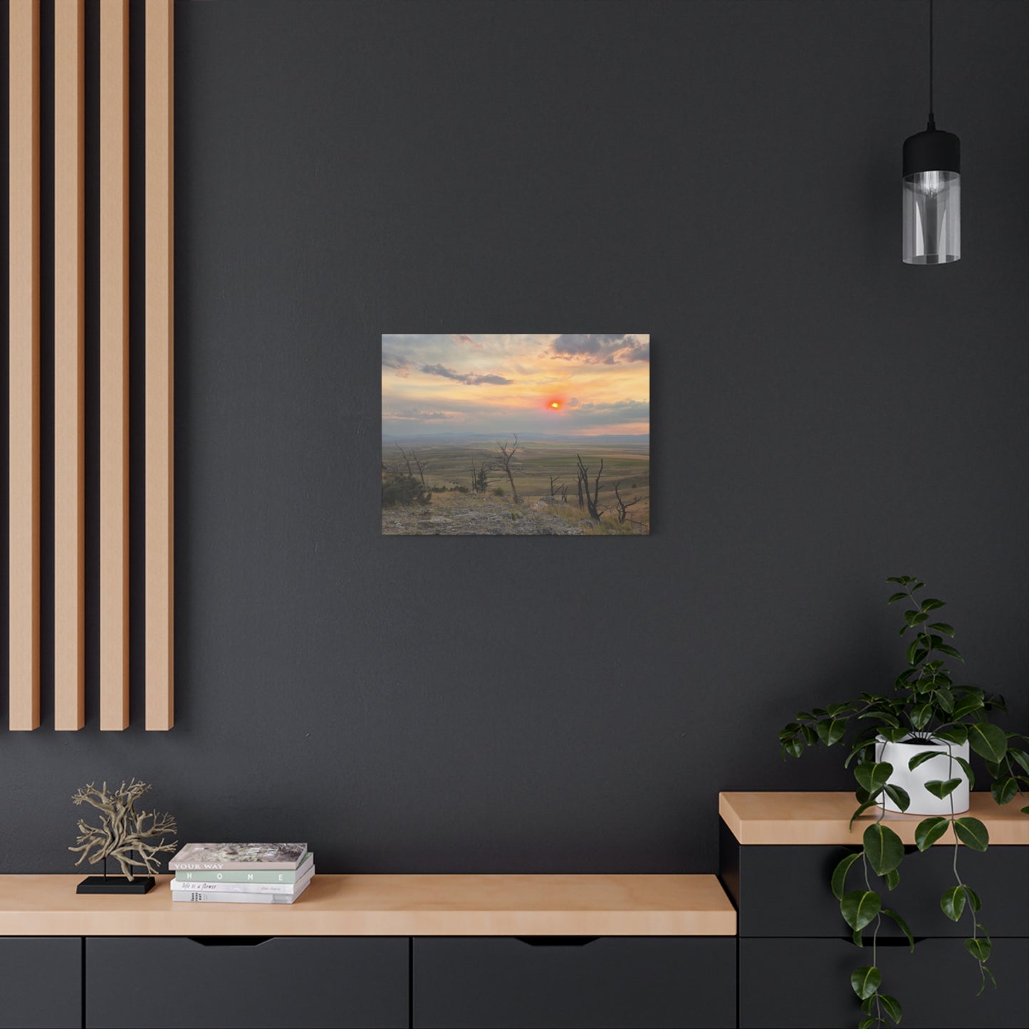 Sunset Landscape Canvas Print, Nature Wall Art, Home Decor, Gift for Nature Lovers, Rustic Wall Art, Landscape Photography