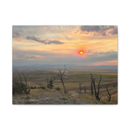 Sunset Landscape Canvas Print, Nature Wall Art, Home Decor, Gift for Nature Lovers, Rustic Wall Art, Landscape Photography