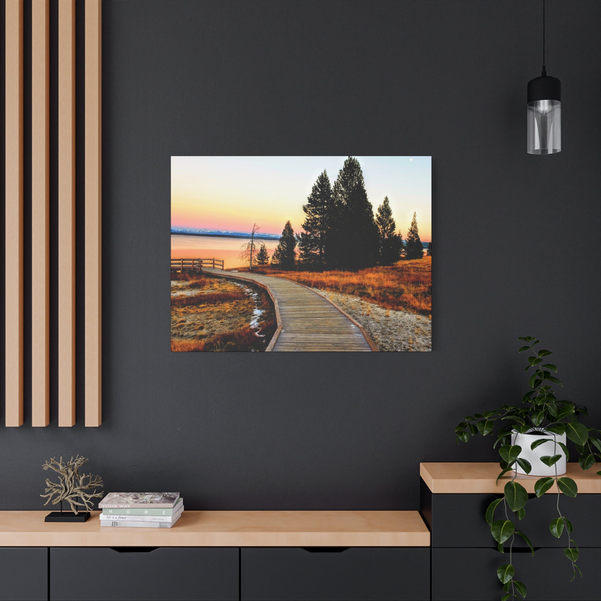Boardwalk At Golden Hour