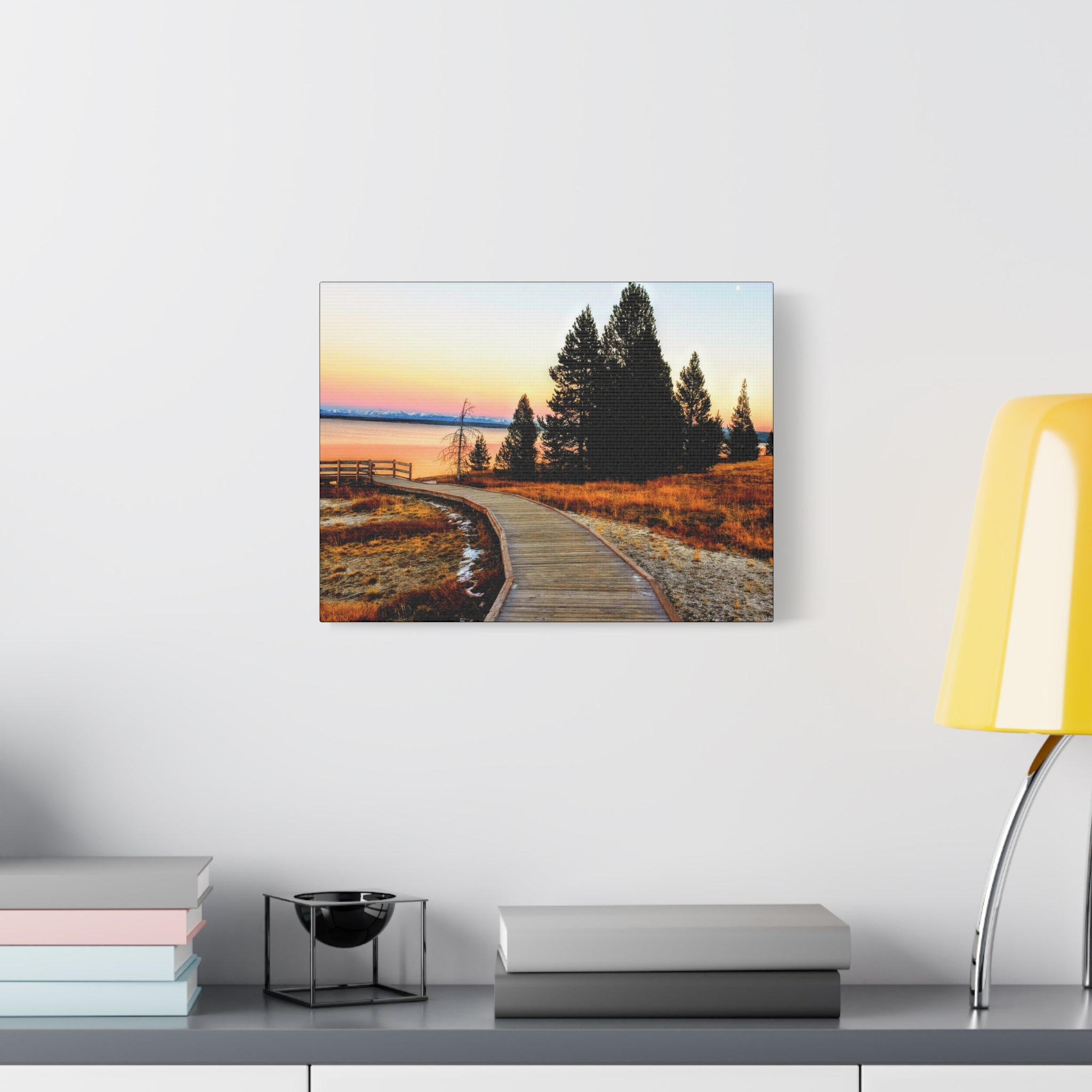 Boardwalk At Golden Hour