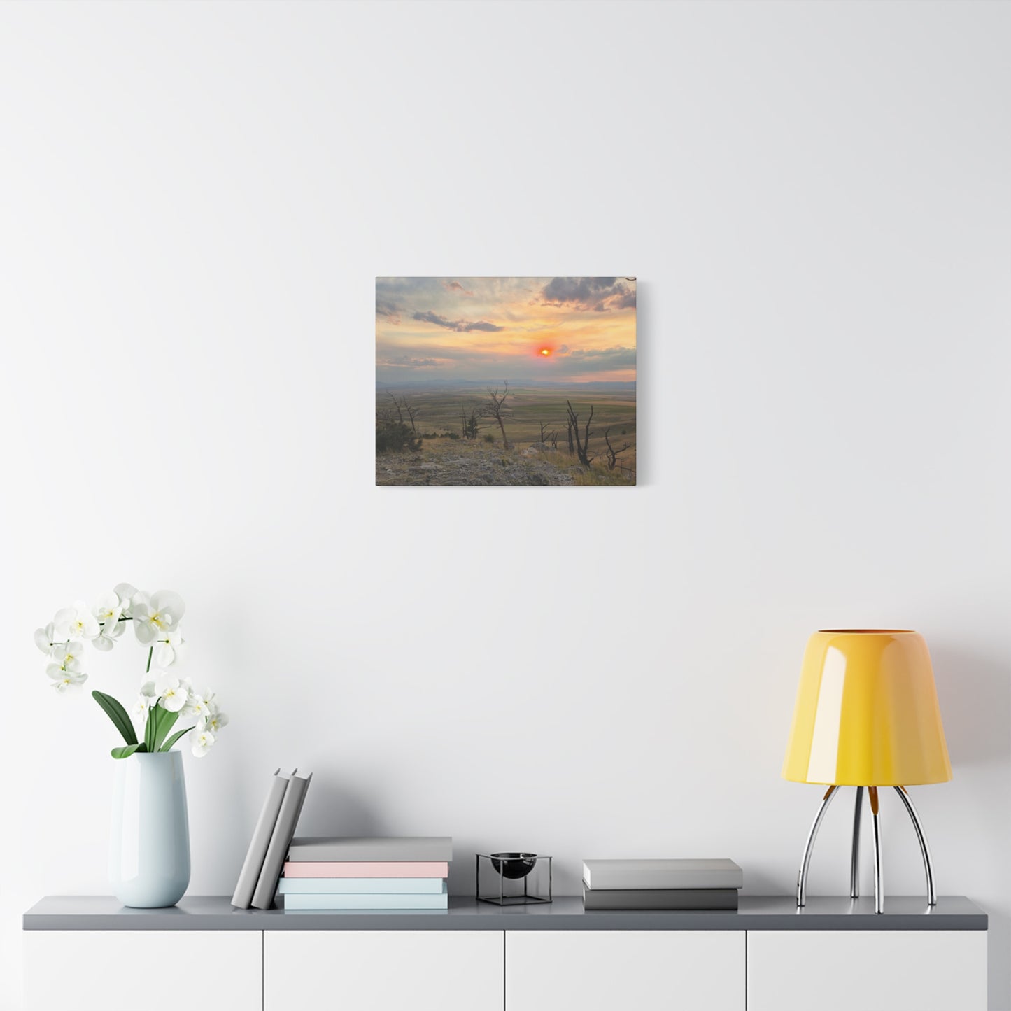 Sunset Landscape Canvas Print, Nature Wall Art, Home Decor, Gift for Nature Lovers, Rustic Wall Art, Landscape Photography