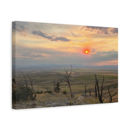 Sunset Landscape Canvas Print, Nature Wall Art, Home Decor, Gift for Nature Lovers, Rustic Wall Art, Landscape Photography