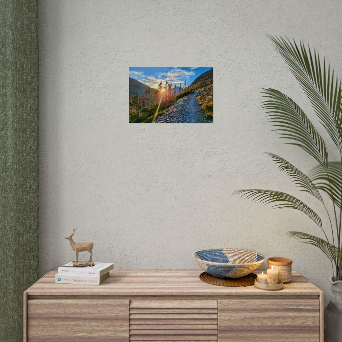 Sunset hike above Two Medicine Lake in Glacier National Park, MT - Nature-Inspired Rolled Posters for Home Decor, Scenic Wall Art, Perfect Gift for Adventurers, Hiking Lovers, or Nature Enthusiasts