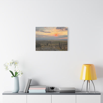 Sunset Landscape Canvas Print, Nature Wall Art, Home Decor, Gift for Nature Lovers, Rustic Wall Art, Landscape Photography