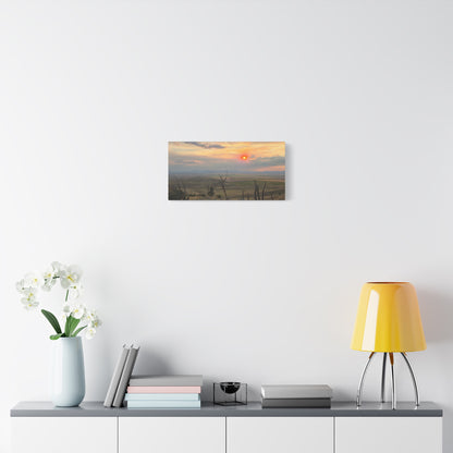 Sunset Landscape Canvas Print, Nature Wall Art, Home Decor, Gift for Nature Lovers, Rustic Wall Art, Landscape Photography