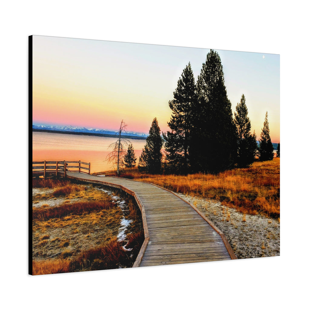 Boardwalk At Golden Hour