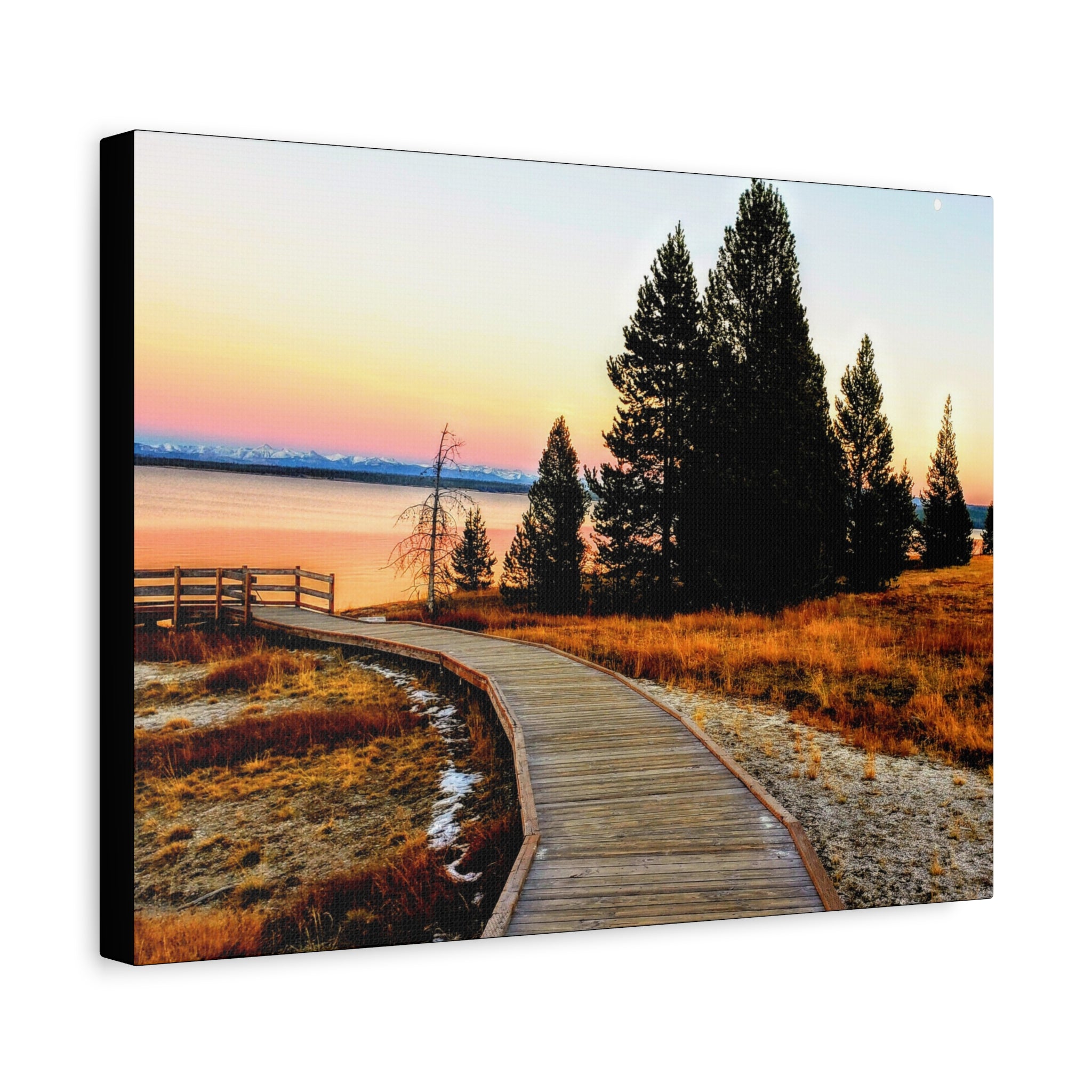 Boardwalk At Golden Hour