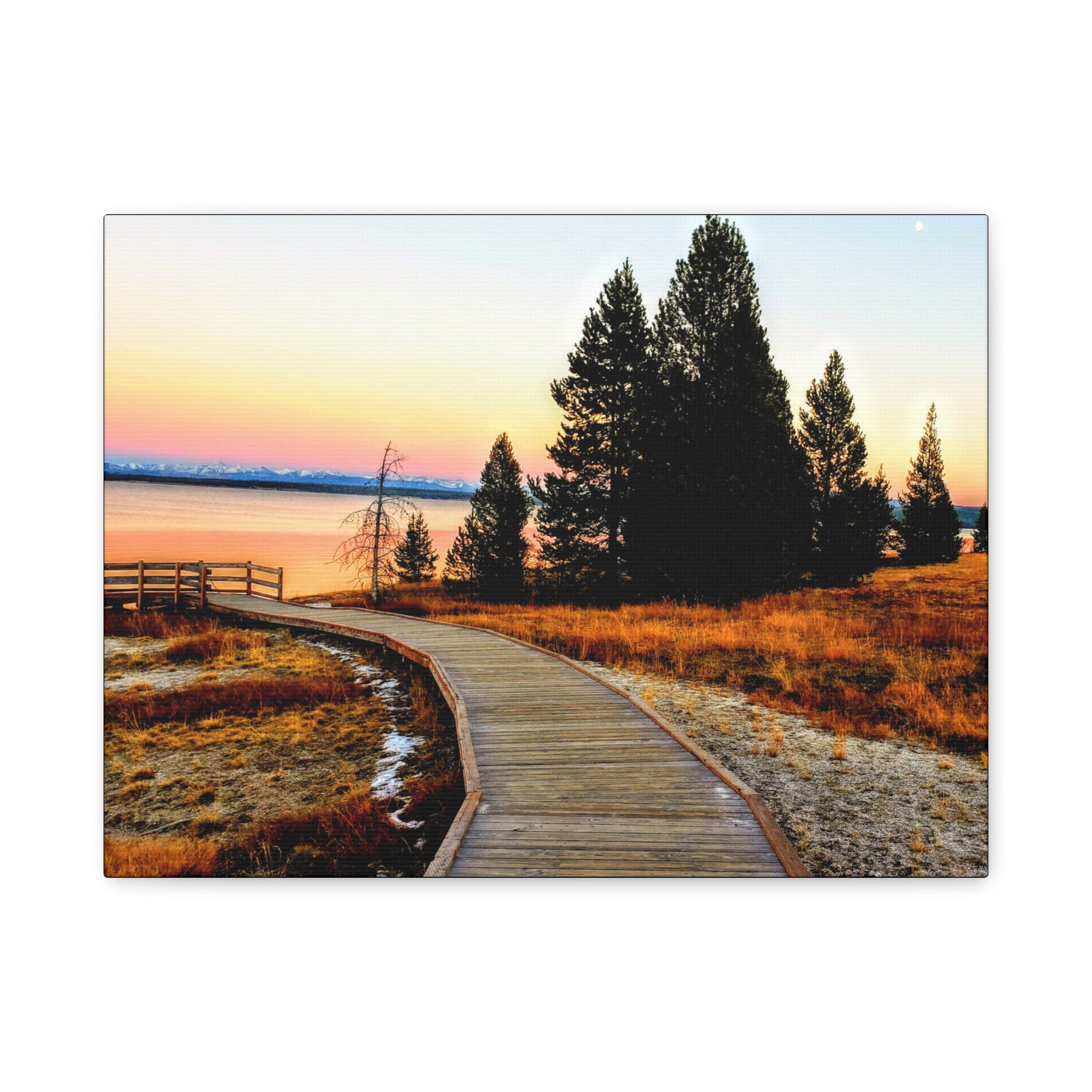 Boardwalk At Golden Hour