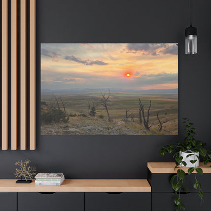 Sunset Landscape Canvas Print, Nature Wall Art, Home Decor, Gift for Nature Lovers, Rustic Wall Art, Landscape Photography