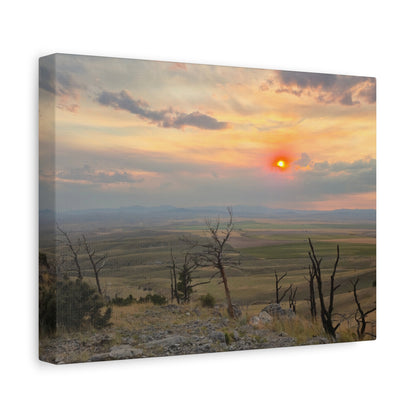 Sunset Landscape Canvas Print, Nature Wall Art, Home Decor, Gift for Nature Lovers, Rustic Wall Art, Landscape Photography