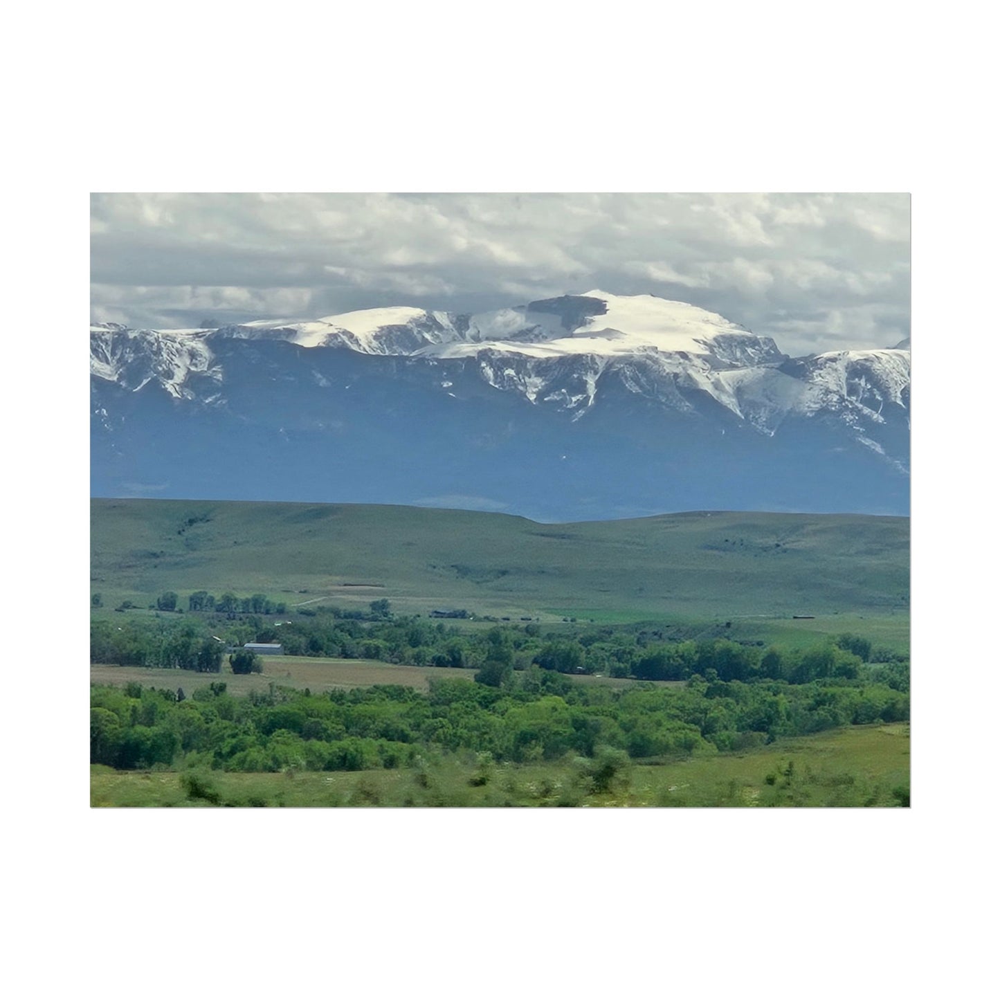 Snowy Mountains Landscape Rolled Posters, Nature Wall Art, Home Decor, Gift for Nature Lovers, Office Decor