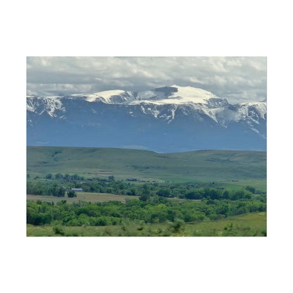 Snowy Mountains Landscape Rolled Posters, Nature Wall Art, Home Decor, Gift for Nature Lovers, Office Decor