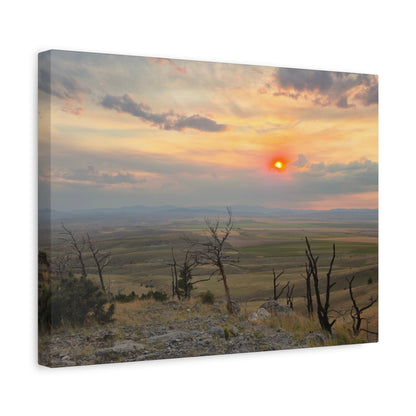 Sunset Landscape Canvas Print, Nature Wall Art, Home Decor, Gift for Nature Lovers, Rustic Wall Art, Landscape Photography