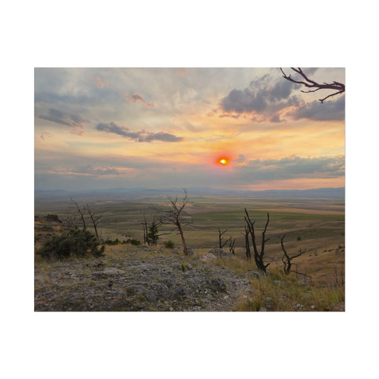 Sunset Landscape Rolled Posters, Nature Wall Art, Home Decor