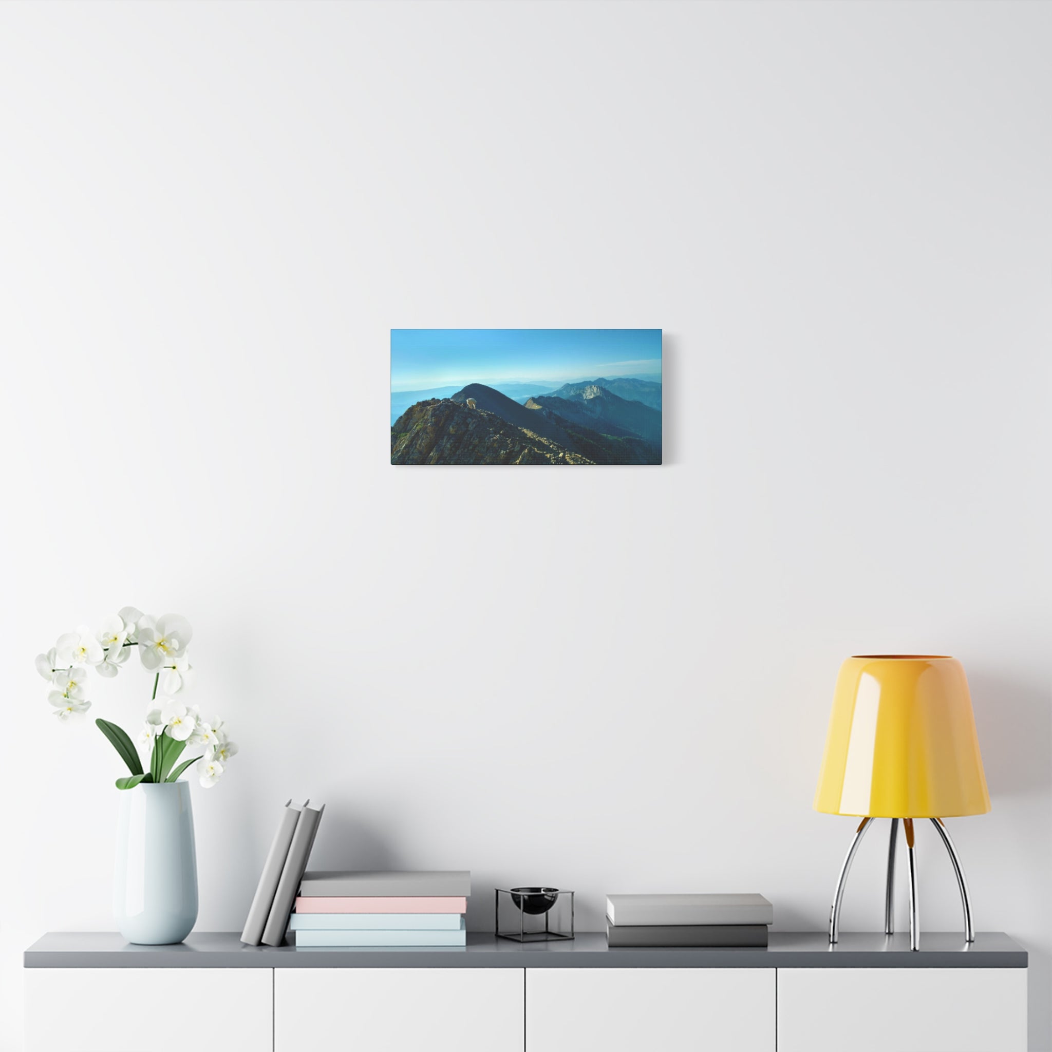 Mountain Goat on Bridger Mountain Range, Bozeman, MT - Sacajawea Peak - Canvas Print