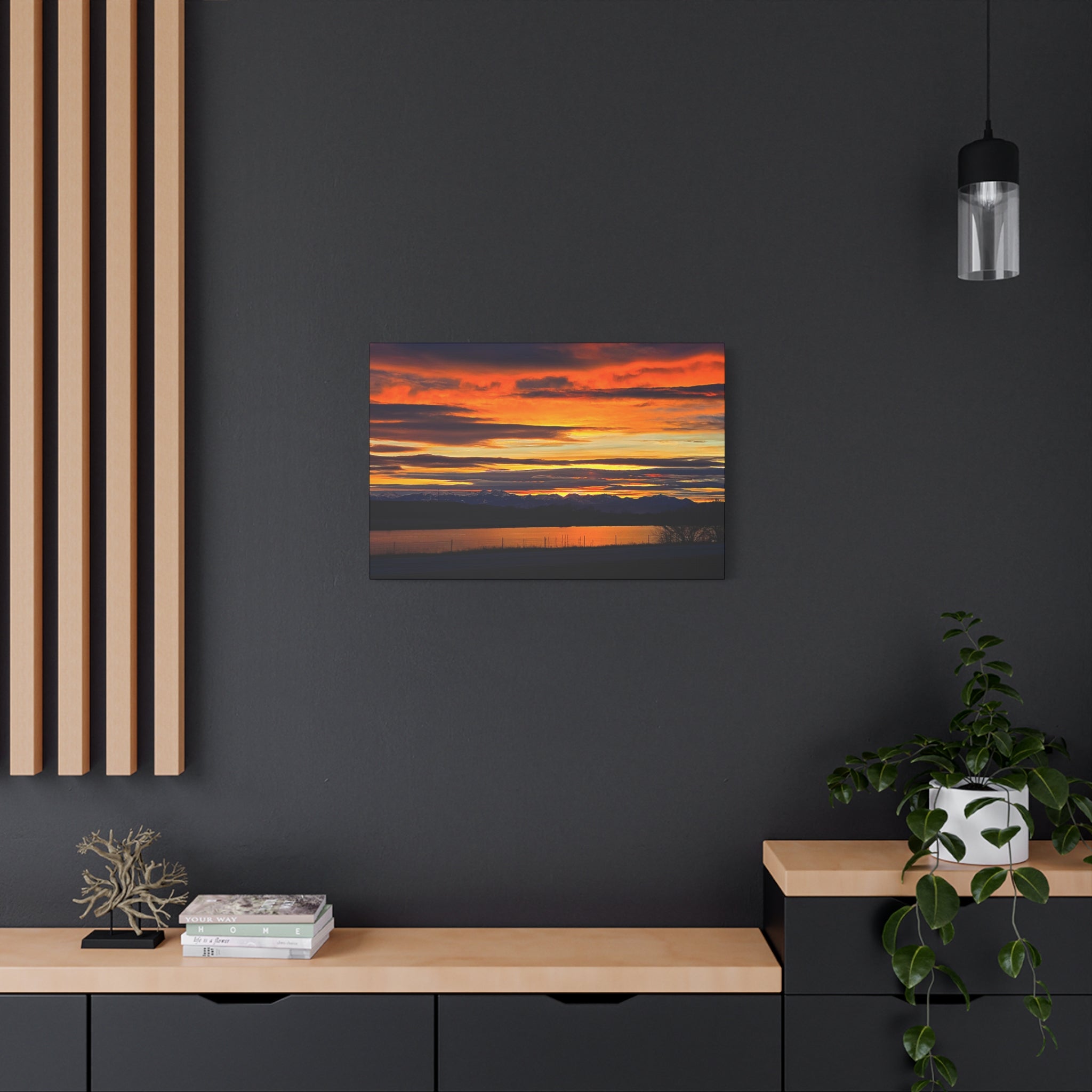 Sunset Over Lake