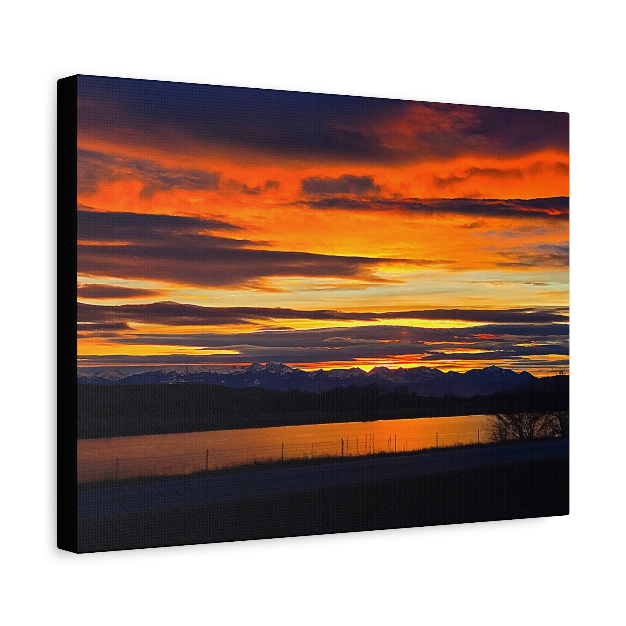 Sunset Over Lake