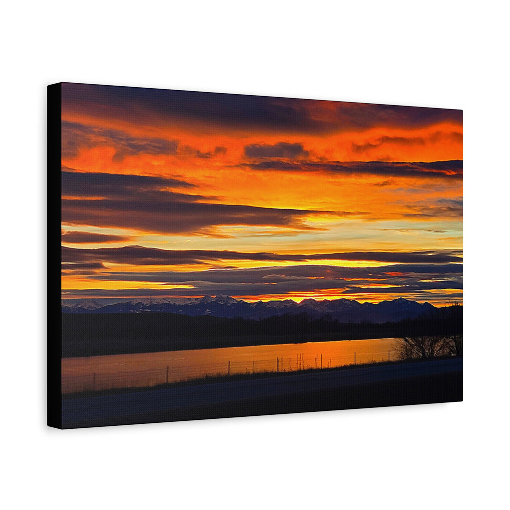 Sunset Over Lake