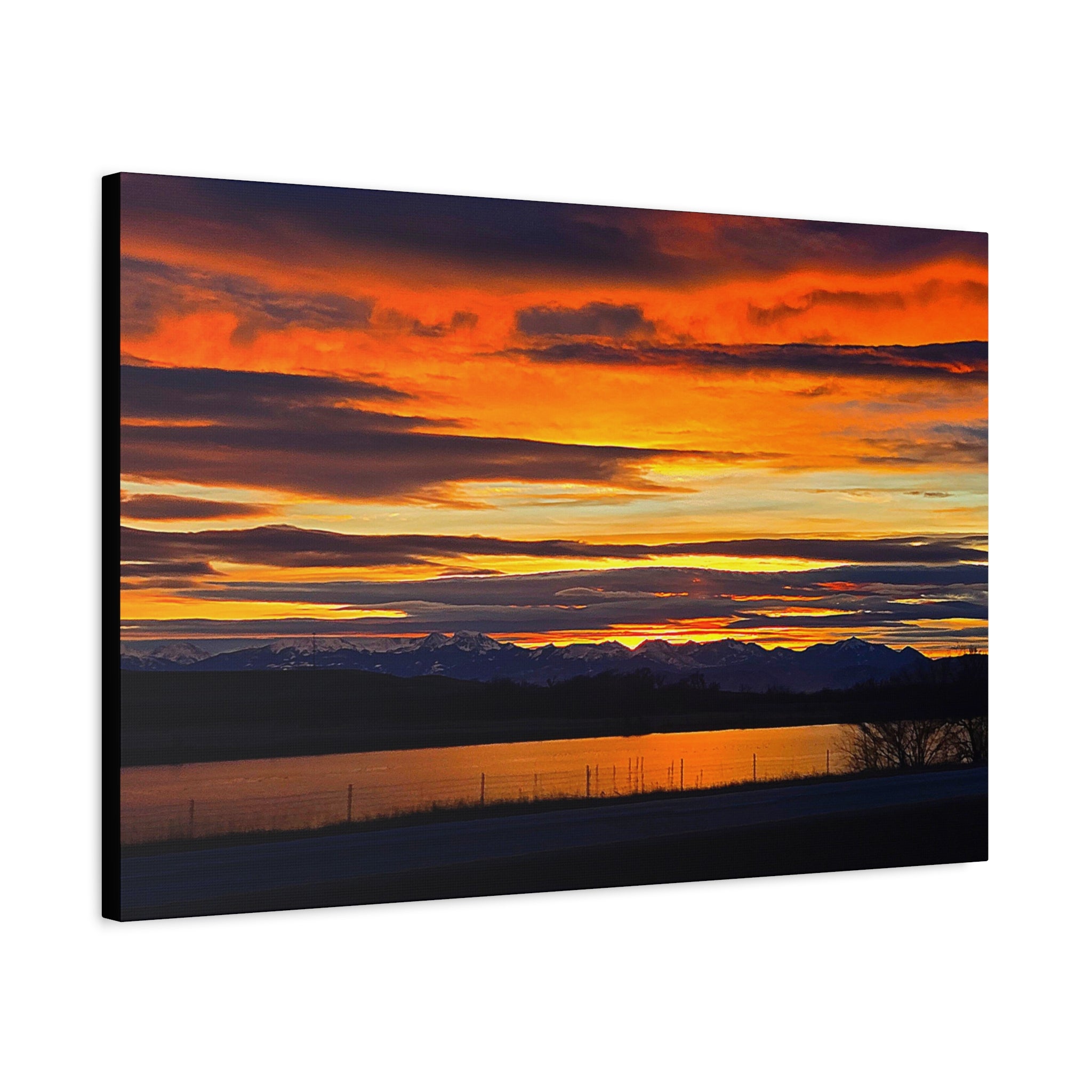 Sunset Over Lake