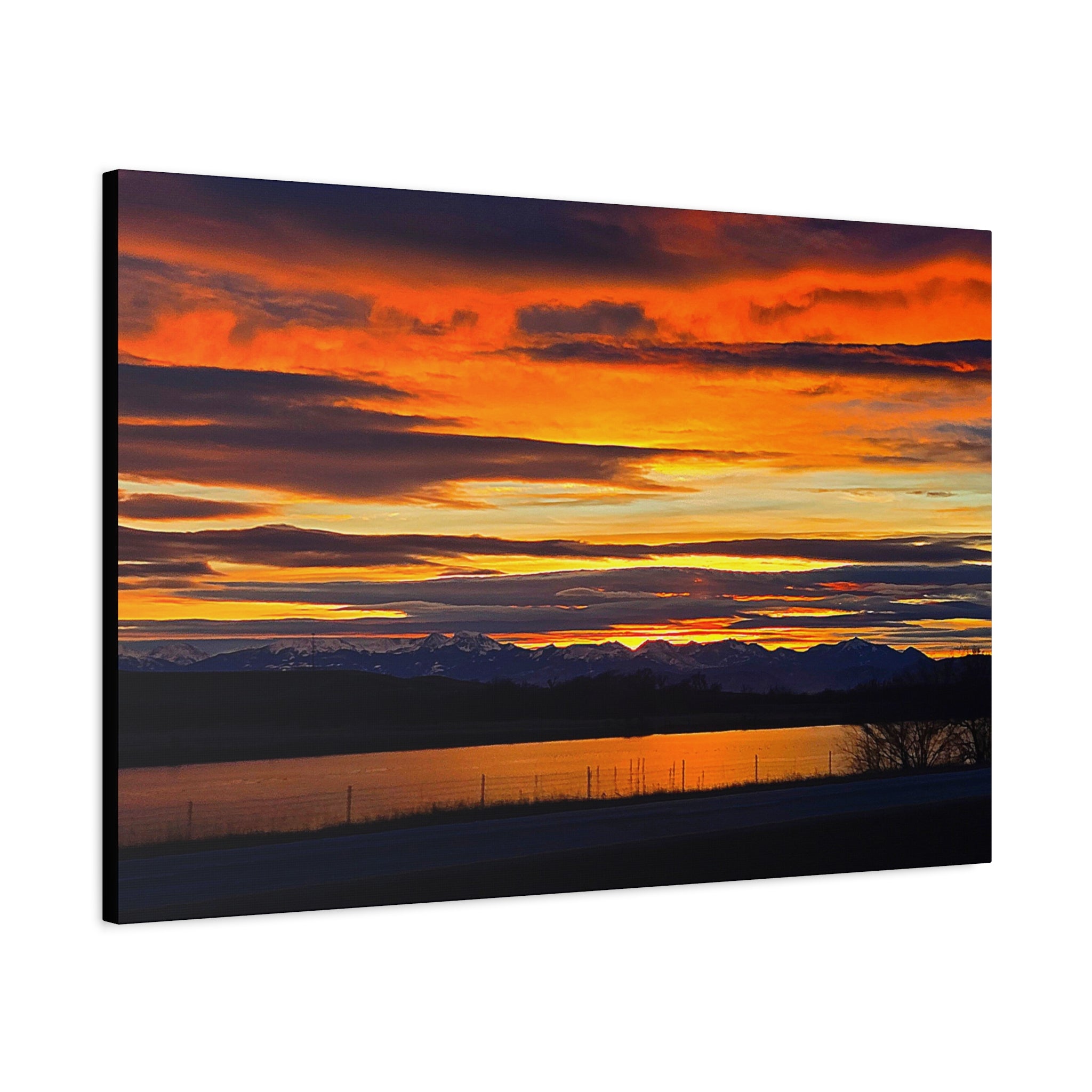 Sunset Over Lake