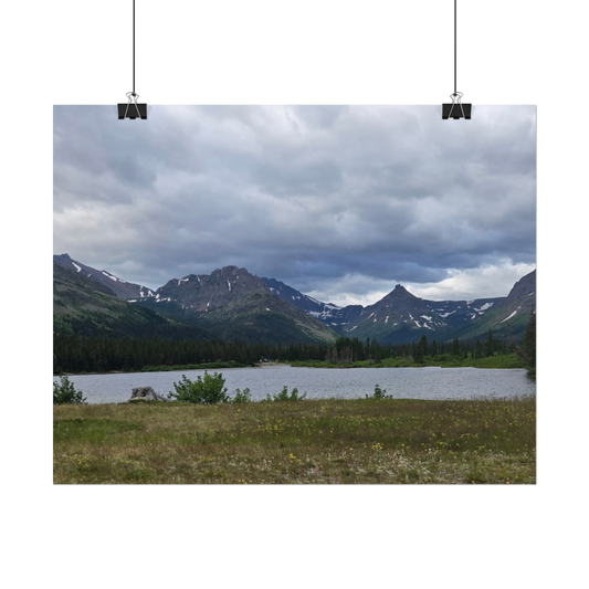 Mountain Lake Landscape Rolled Posters, Nature Wall Art, Home Decor, Gift for Nature Lovers, Office Decor